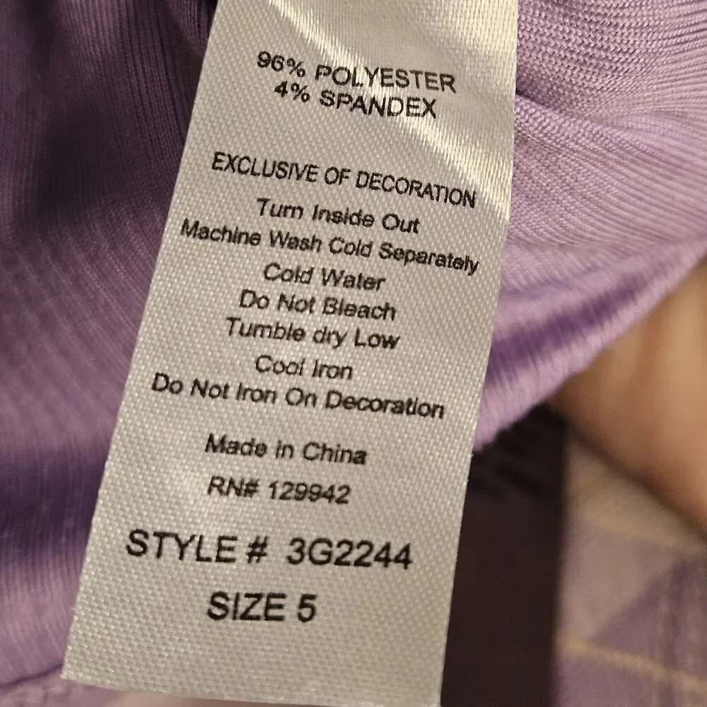Btween Purple Plaid Girls Dress Size 5